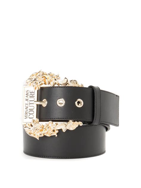 versace collection leather belt|Versace jeans couture belt women's.